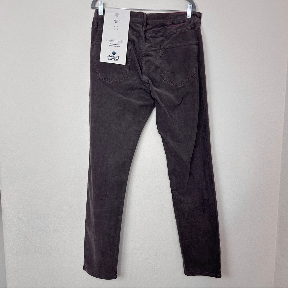 Marine Layer Cambridge Cord Brown Pants Size 36x32 - Picture 5 of 10